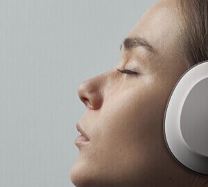 LV Women Leather Accent Denim Mini Skirt